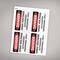 Avery High Voltage/Personnel Labels, Waterproof, UV Resistant, Preprinted, 3.5" x 5", 100 Warning Decal Labels